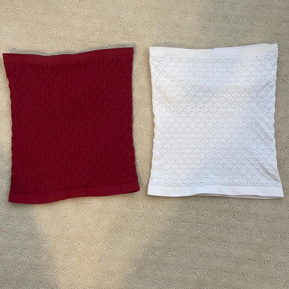 red and white free people tube top size xs/s
